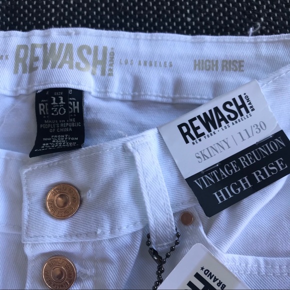 NWT Rewash NY Los Angeles High Skinny White Jeans - Picture 4 of 6
